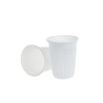 Pahare 200 cc PP Premium Safir, albe , D72 mm, h85 mm , 100buc, 30 set/bax